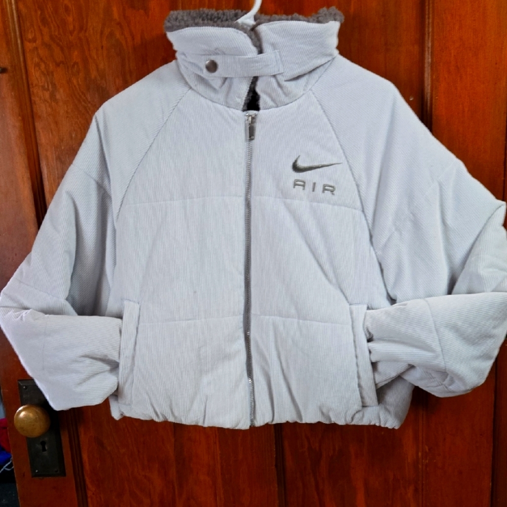 Nike Air Light Gray Puffer Jacket